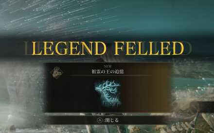 祖霊の王の追憶入手画面