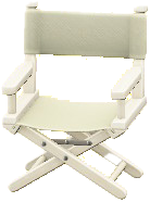 ディレクターズチェアのホワイトの画像