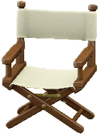 ディレクターズチェアのダークブラウンの画像