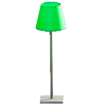 マウントシェードのフロアランプのグリーンの画像