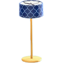 フロアランプのネイビーパターンの画像