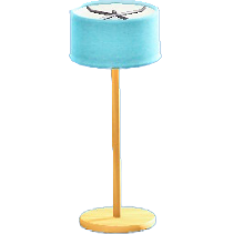 フロアランプのライトブルーの画像