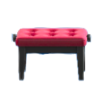 ピアノのイスのレッドの画像