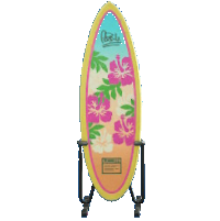 サーフボードのハイビスカスの画像