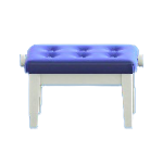 ピアノのイスのブルーの画像