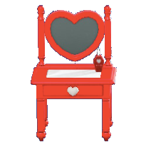 キュートなドレッサーのレッドの画像