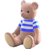 くまのナミちゃんのブルーボーダーの画像