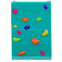 クライミングウォールのブルーの画像