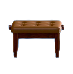 ピアノのイスのブラウンの画像