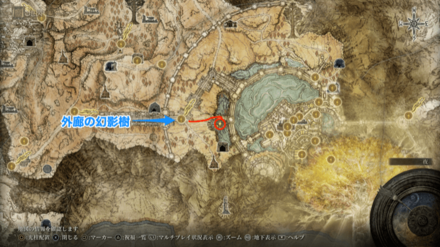 アルター高原のスカラベのマップ