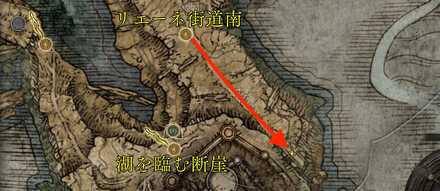 ツリースピアへのマップ