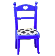 キュートなチェアのブルーの画像