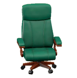 しょさいのイスのグリーンの画像