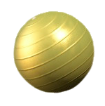 バランスボールのゴールドの画像