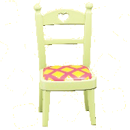 キュートなチェアのイエローの画像