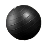 バランスボールのブラックの画像