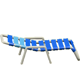 ビーチベッドのブルーの画像