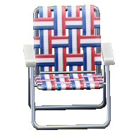 ビニールチェアのトリコロールの画像