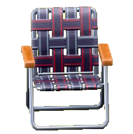 ビニールチェアのブラックの画像