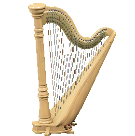 ハープのライトブラウンの画像