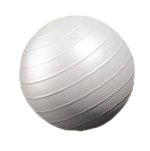 バランスボールのホワイトの画像
