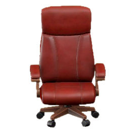 しょさいのイスのブラウンの画像