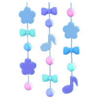 ゆめかわなつりさげかざりのブルーの画像