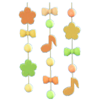 ゆめかわなつりさげかざりのイエローの画像