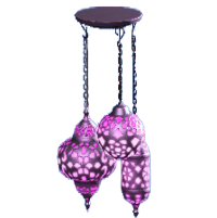 モロッカンランプのパープルの画像