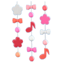 ゆめかわなつりさげかざりのホワイトの画像