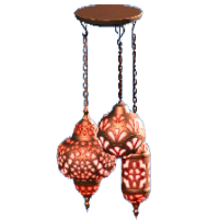 モロッカンランプのブロンズの画像