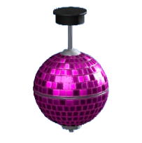 ミラーボールのパープルの画像