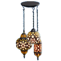 モロッカンランプのブラックの画像