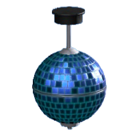 ミラーボールのブルーの画像