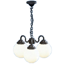 まるいシャンデリア画像