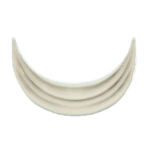 ドレープのホワイトの画像