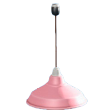 ホーローのランプのピンクの画像