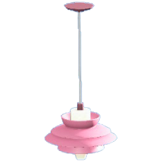 ノルディックなペンダントライトのピンクの画像