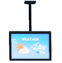つりさげしきモニターの天気予報の画像