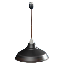 ホーローのランプのブラックの画像