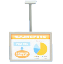 つりさげしきモニターのホワイトの画像