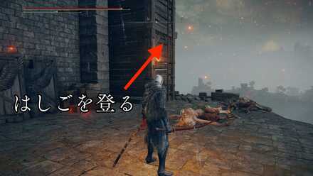 はしごを登る