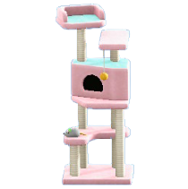 キャットタワーのピンクの画像