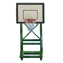 バスケットのゴールのグリーンの画像