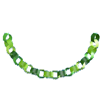 おりがみのてんじょうかざりのグリーンの画像