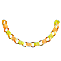 おりがみのてんじょうかざりのイエローの画像