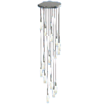 スパイラルシャンデリア画像