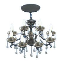 シャンデリアのシルバーの画像