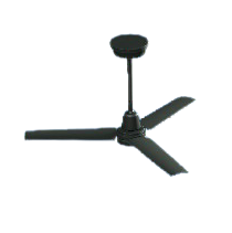 シーリングファンのブラックの画像