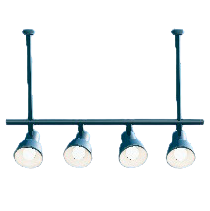 シーリングスポットライトのブルーの画像